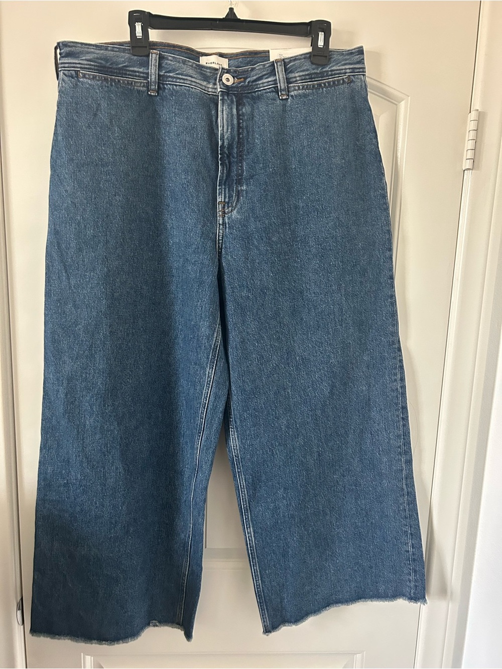NWT EVERLANE The Mariner Cropped Jean - Mid Indigo Blue Size 33R